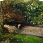 Ophelia by John Everett Millais, one of the most famous paintings by the Pre-Raphaelite Brotherhood