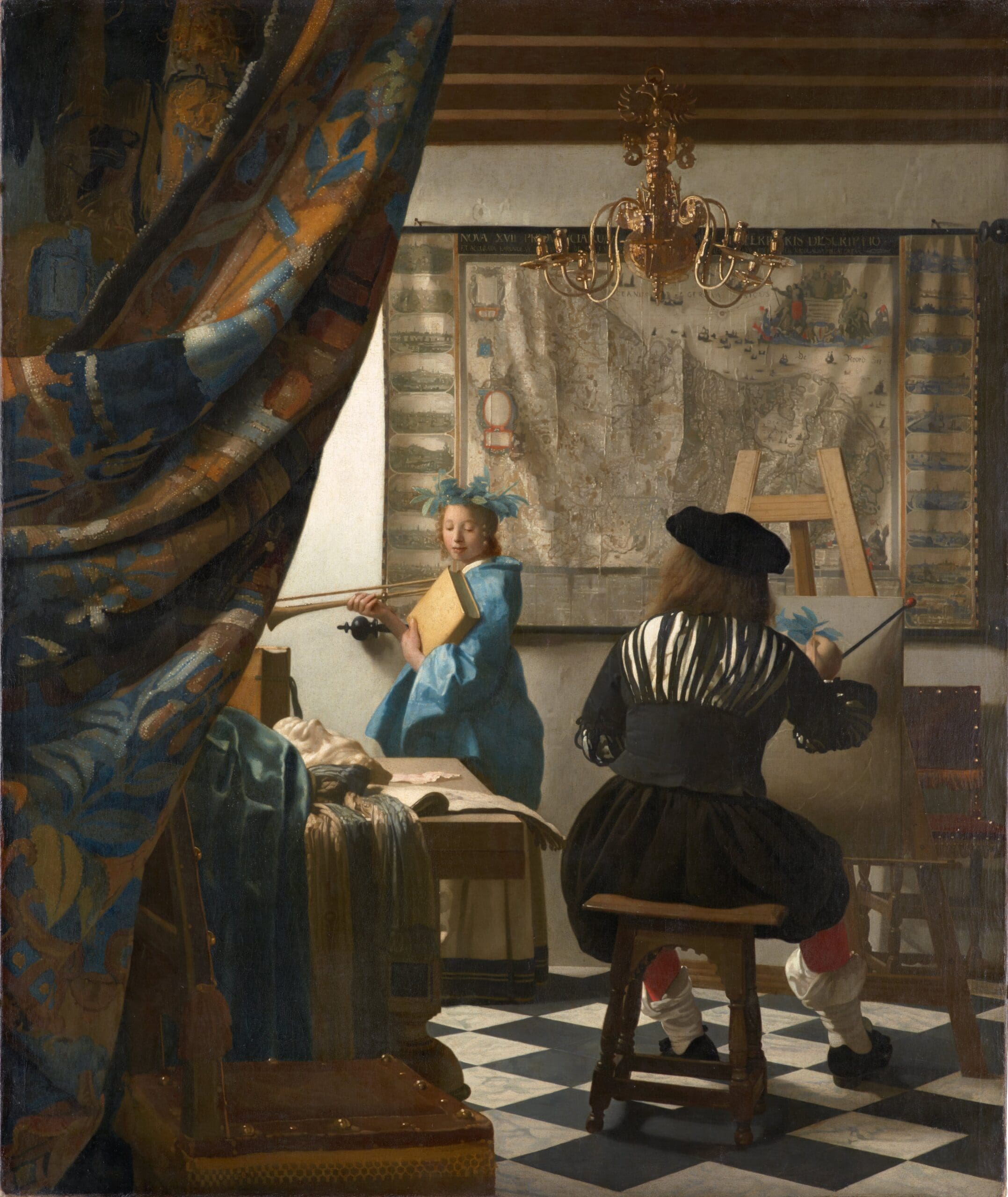 Vermeer The Art of Painting, depicting an artist at work in his studio, a timeless image of the creative process and finding your art style