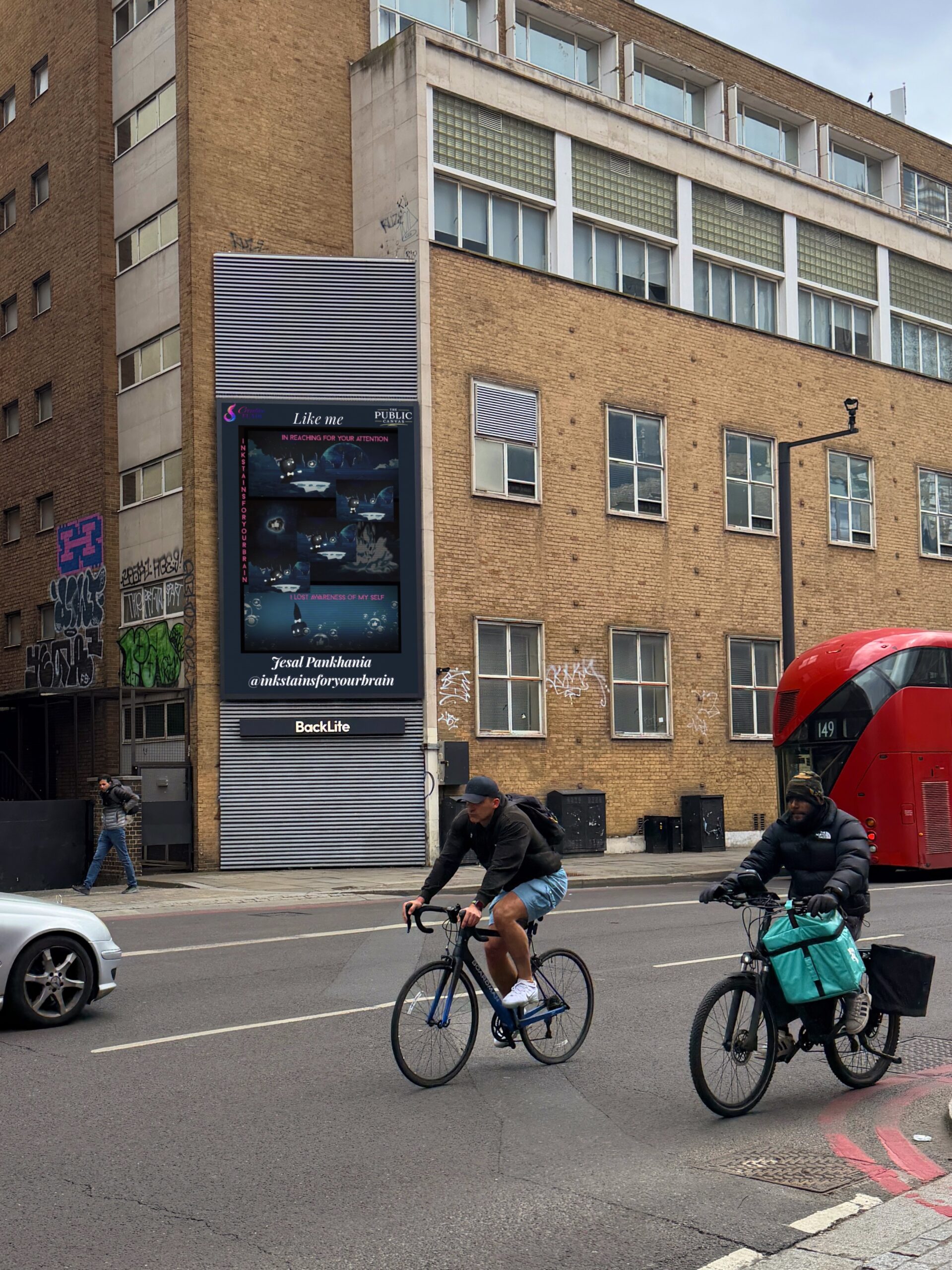 The Shoreditch Showcase, artist work on Shoreditch High Street, May 2026