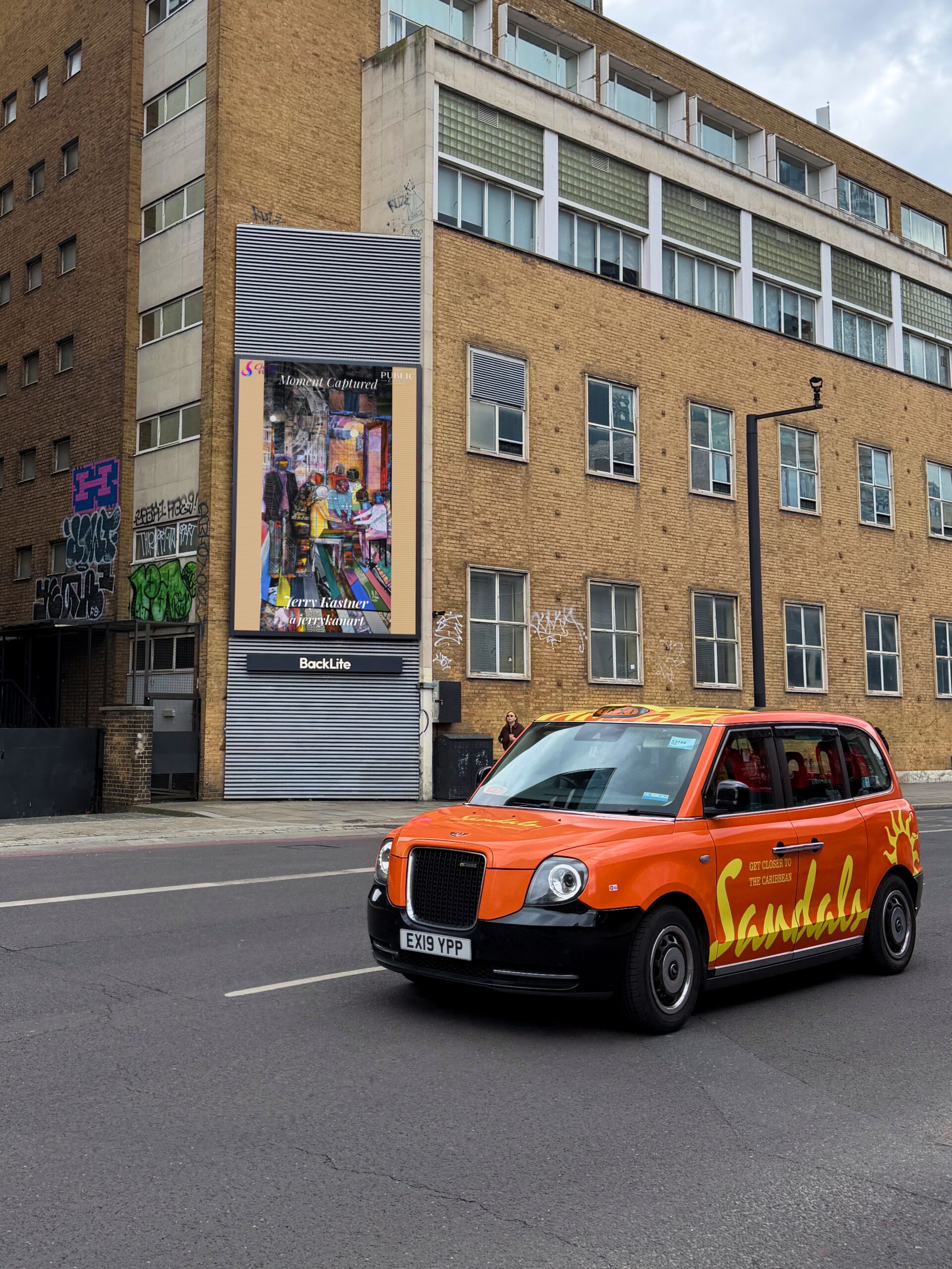 The Shoreditch Showcase, billboard art in Shoreditch, May 2026