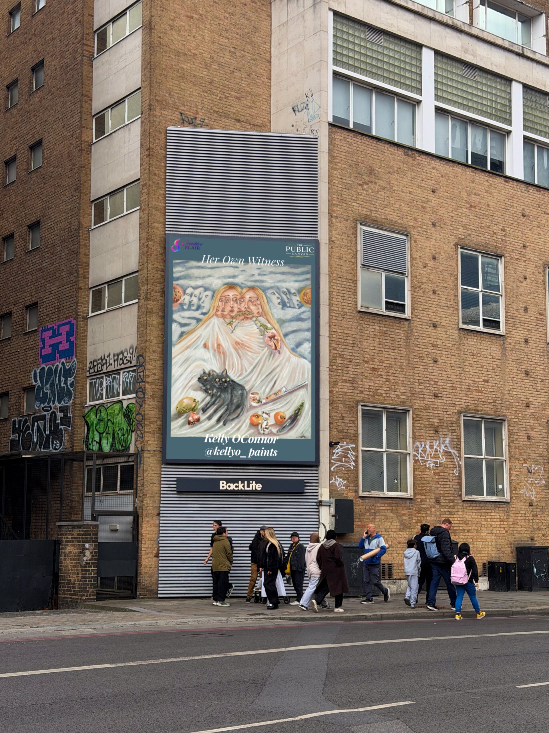 The Shoreditch Showcase, billboard in East London, May 2026