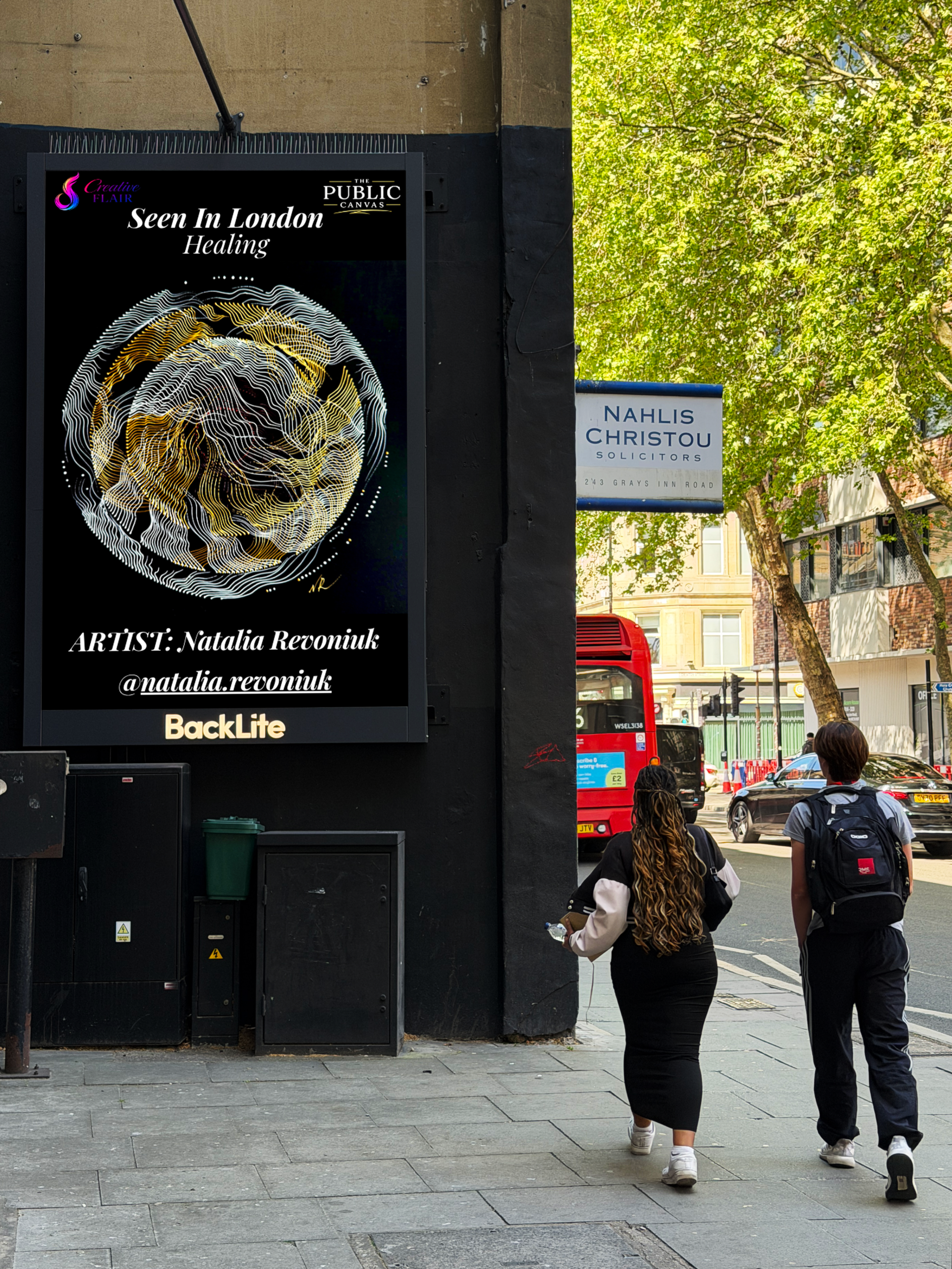 Seen In London campaign billboard