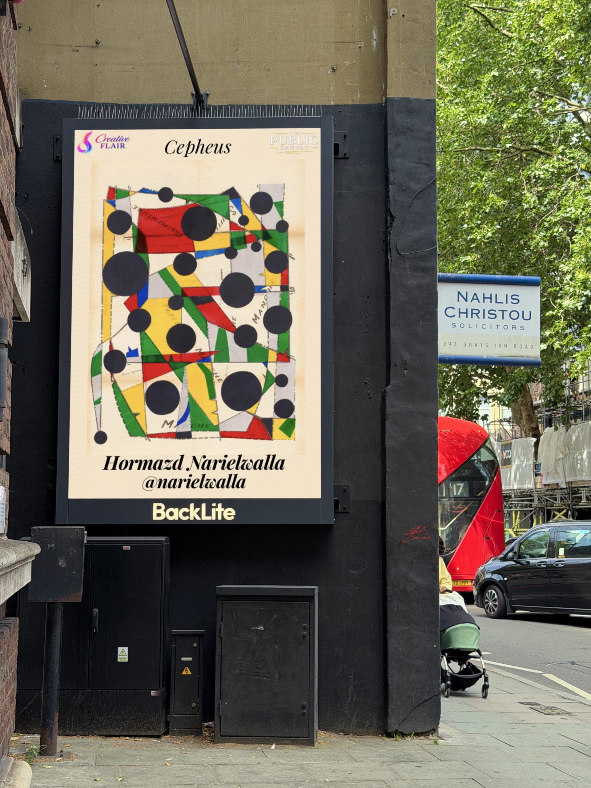 The King's Cross Showcase, on-street view of the King's Cross billboard, June 2026