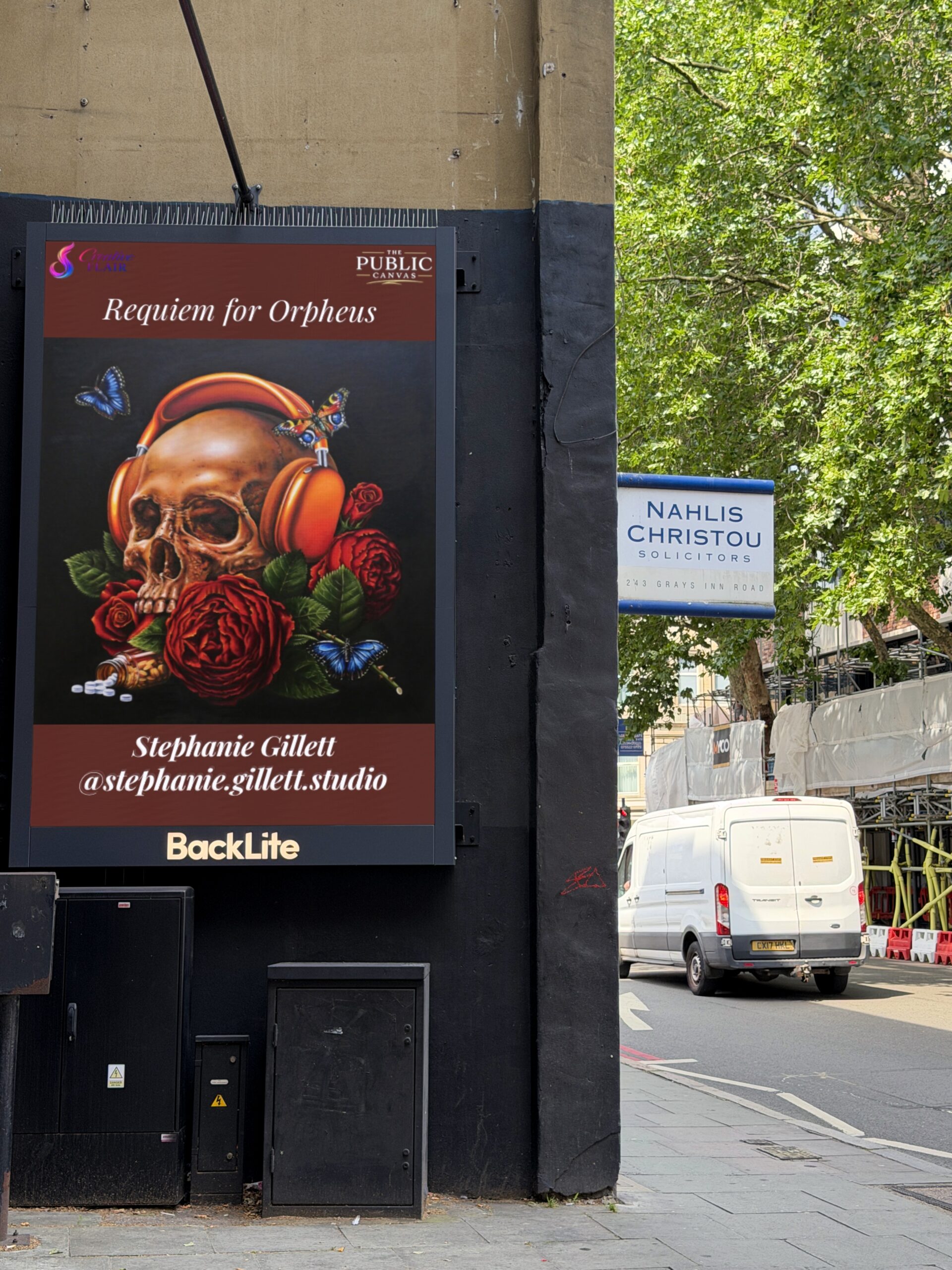 The King's Cross Showcase, artist work on the King's Cross billboard, June 2026