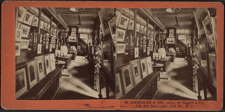 Interior of the historic Knoedler Gallery in New York, the gallery at the centre of the Knoedler Gallery forgery scandal