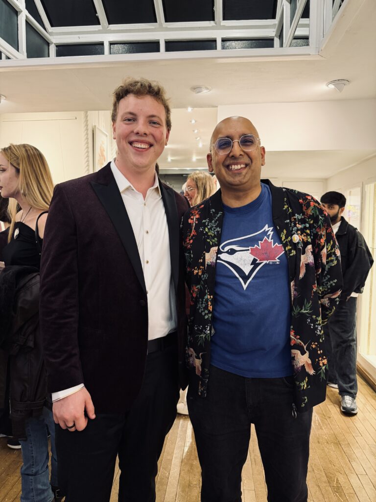James Carter at an Art Pulse London private view in Fitzrovia