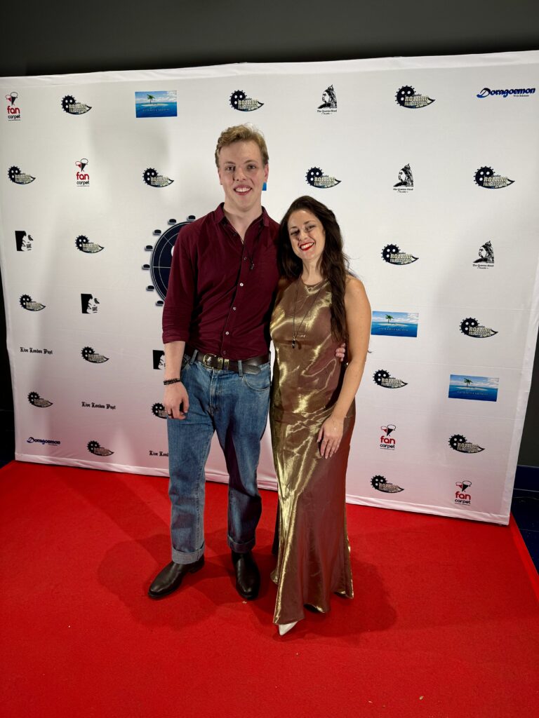 James Carter on the red carpet at the Rolling Film Festival, London