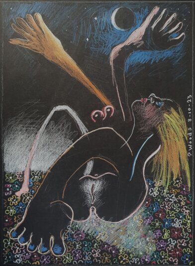 12 Blue Moon and flowers