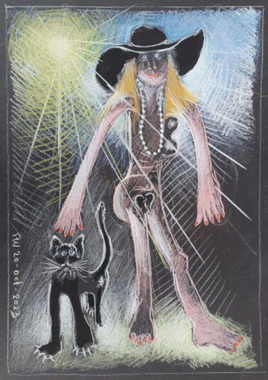 25 Black Cat and Black Hat