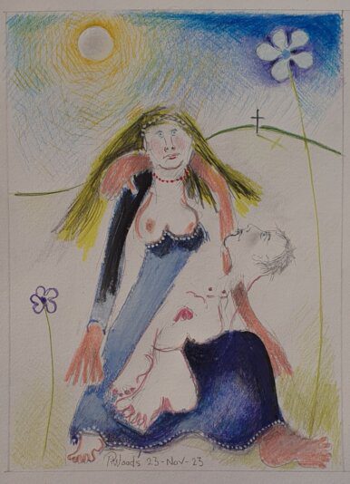 2 Mother and Child with Flowers, Sun and landscape 23 Nov 23 REMOVED FROM BINDER