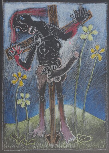 22 Flowers and Crucifixion