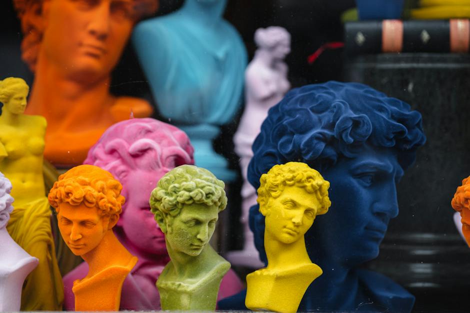 A captivating image of various artistic masterpieces throughout history, showcasing different styles and themes.