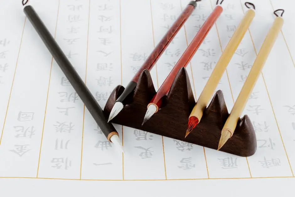 An image of a person practicing calligraphy with a pen and paper