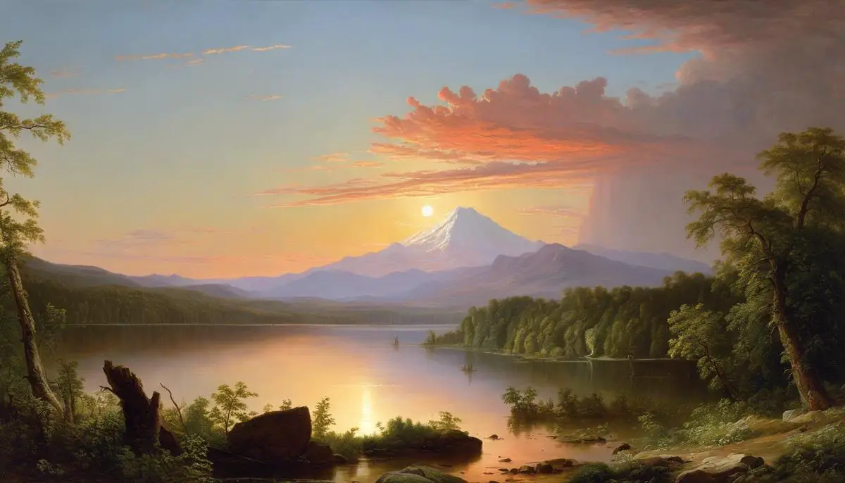 Image depicting the beautiful landscapes painted by Frederic Edwin Church